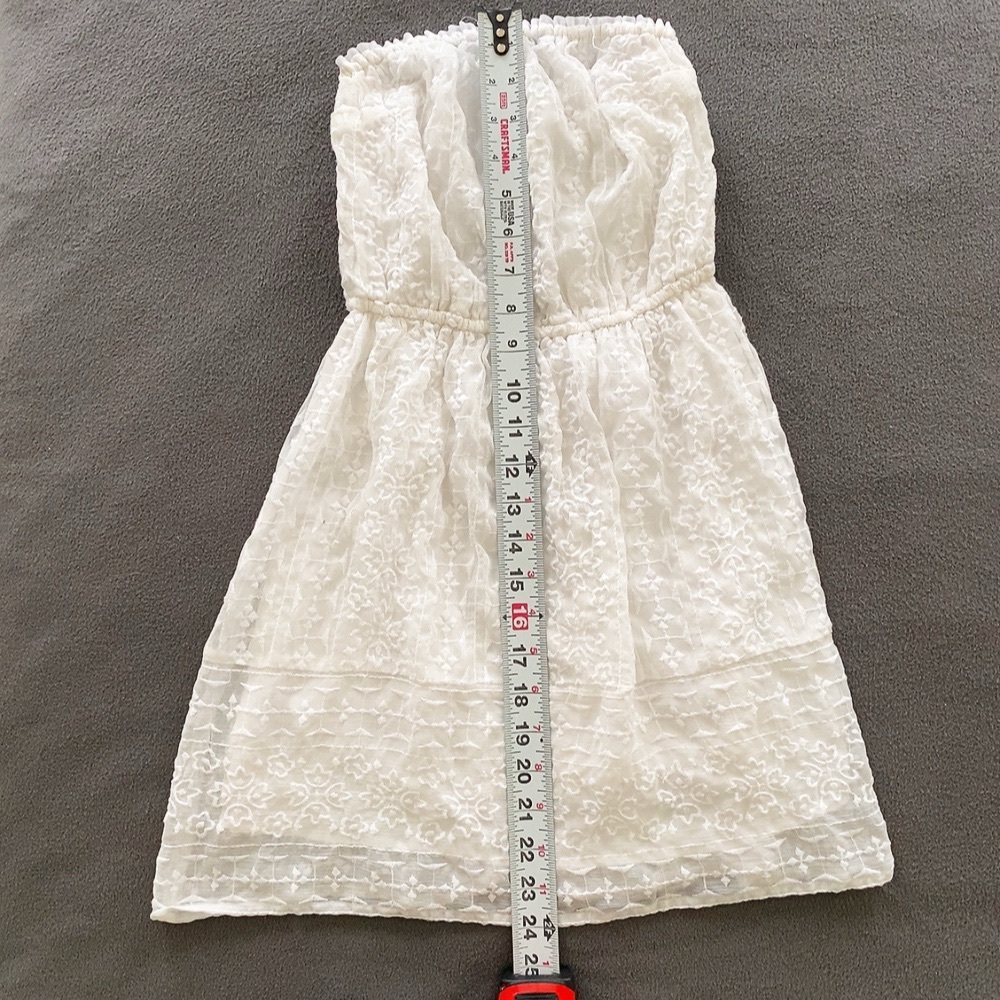 Vintage Abercrombie & Fitch Embroidered Lace Mini Dress sundress – Size XS - Picture 6 of 6